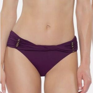NEW Becca [ Large ] Reconnect Bikini Hipster Bottoms in Merlot